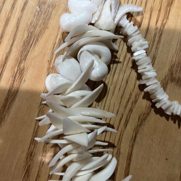 Seashell necklace, 24” in length, screw closure. - Picture 3 of 4